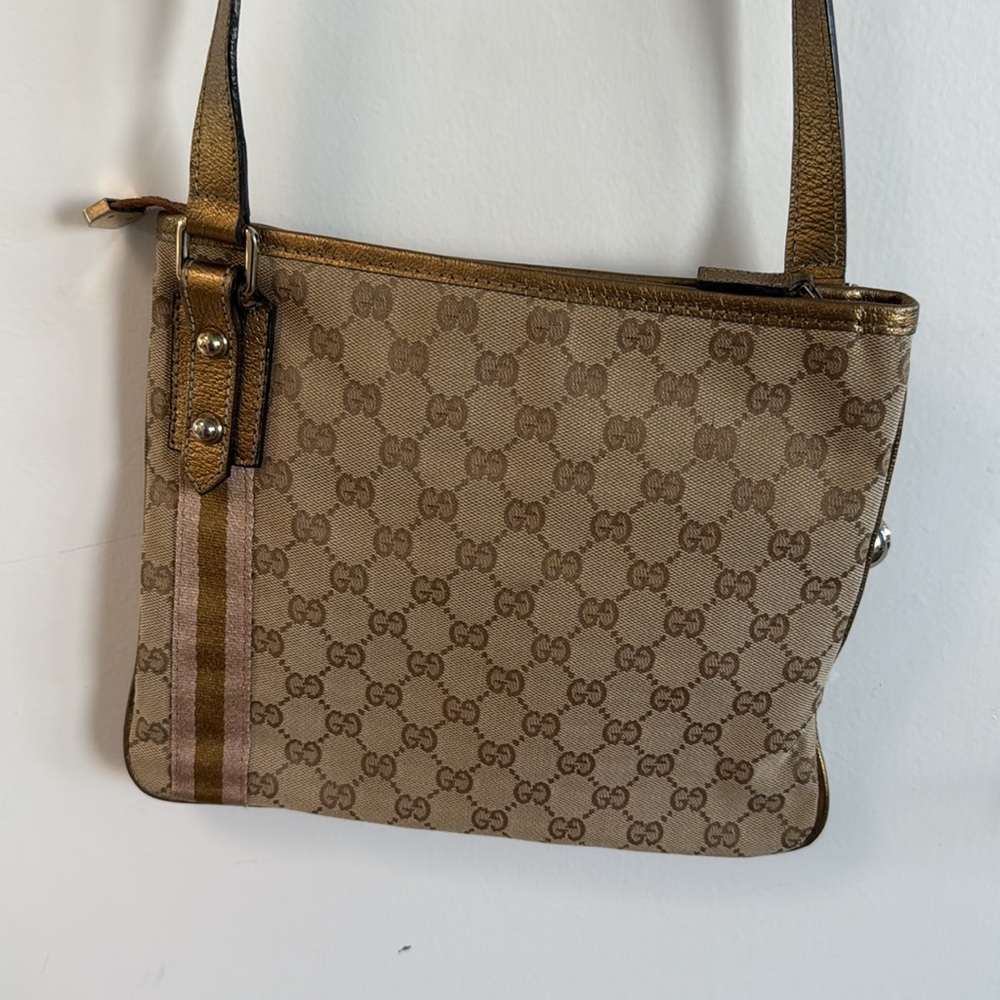 Vintage Gucci GG Canvas “Sherry Line” Crossbody Messenger Bag - Picture 6 of 10